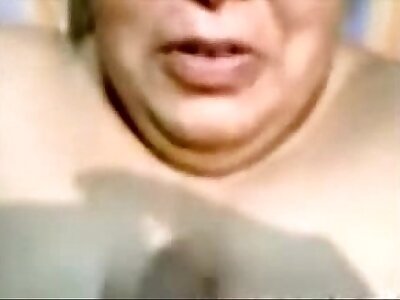 indian aunty blowjob and cumshot in excess of complexion